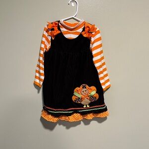 Rare Editions Size 4t Turkey/Thanksgiving Day Outfit